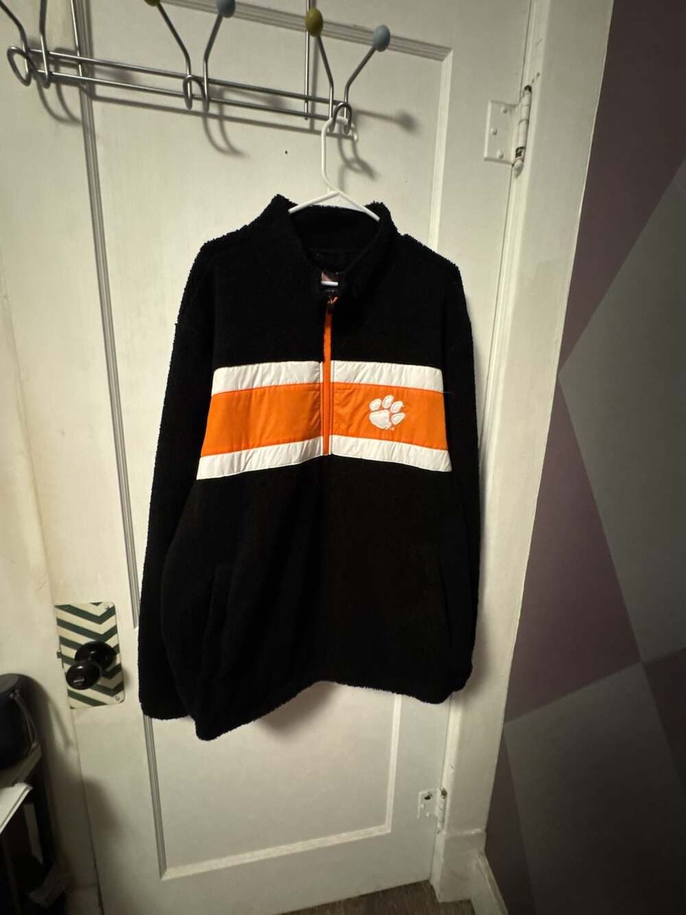 G-III Sports by Carl Banks Clemson Tigers Half-Zip Fleece XXL Black